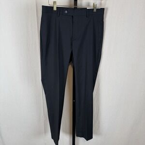 $95 Calvin Klein 30W 30L Men Slim X Fit Flat Front Straight Trousers Dress Pants